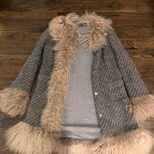 Dolce and Gabbana Tibetan lamb coat.